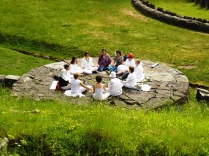 2012, ceremony on the Andesite Circle in Sarmizegetusa